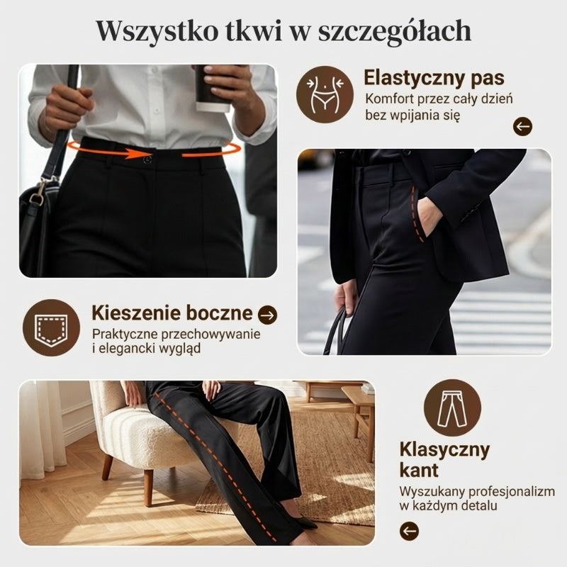 Spodnie z wysokim stanem