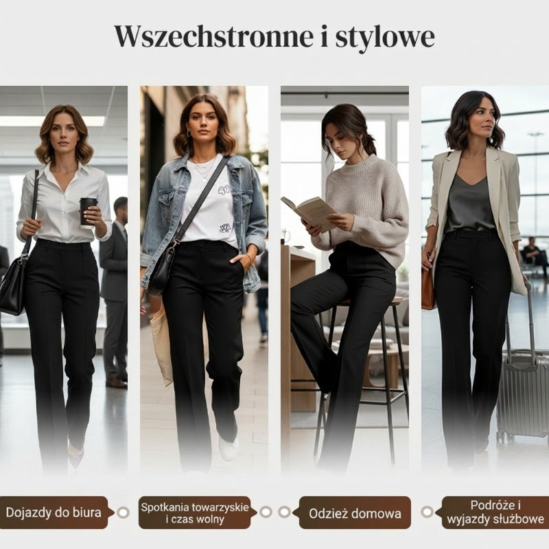 Spodnie z wysokim stanem
